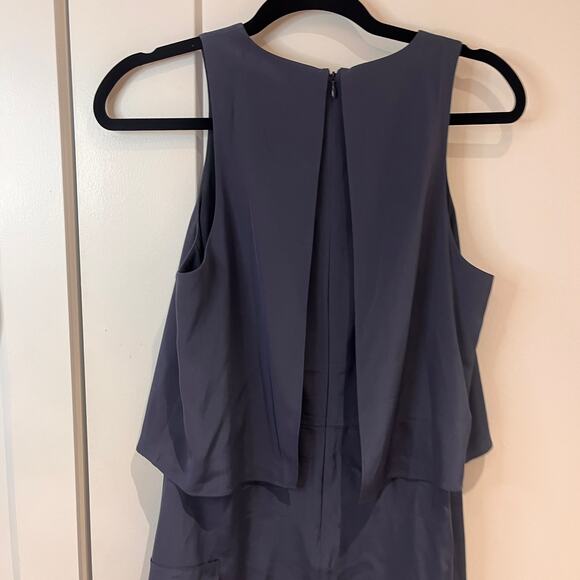 Tibi Blue 100% Silk Sophia Mini Ruffled Sleeveless Dress Sz 4 MSRP $495 - Picture 6 of 14